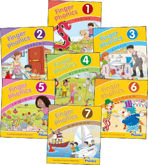 Finger Phonics Books 1-7 by Sara Wernham