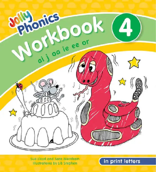 Jolly Phonics Workbook 4: In Print Letters (American English Edition) by Sue Lloyd