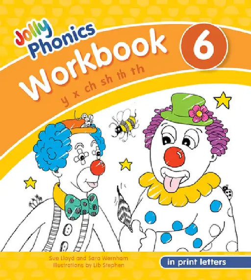 Jolly Phonics Workbook 6: In Print Letters (American English Edition) by Sue Lloyd