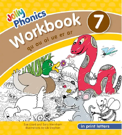 Jolly Phonics Workbook 7: In Print Letters (American English Edition) by Sue Lloyd