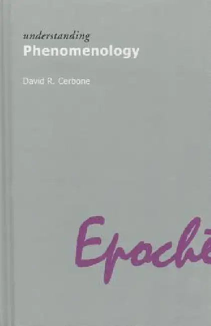 Understanding Phenomenology by David R. Cerbone