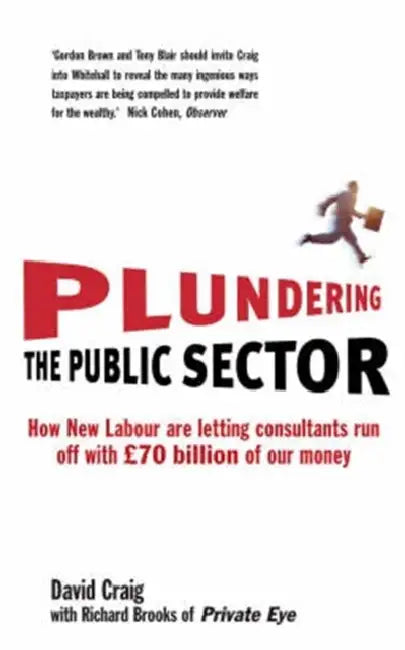 Plundering the Public Sector: How New Labour Are Letting Consultants Run Off with 70 Billion of Our Money by David Craig