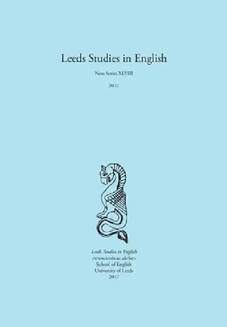 Leeds Studies in English 2017 by Alaric Hall
