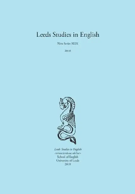Leeds Studies in English 2018 by Alaric Hall