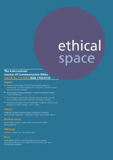 Ethical Space Vol.18 Issue 1/2 by Donald Matheson