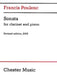Sonata for Clarinet and Piano: Revised Edition, 2006 by Francis Poulenc