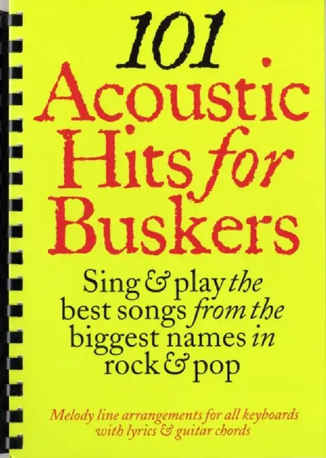 101 Acoustic Hits For Buskers
