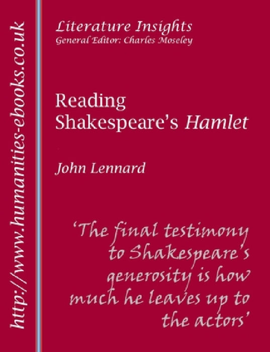 Reading Shakespeare's Hamlet by John Lennard