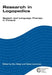 Research in Logopedics: Speech and Language Therapy in Finland by Anu Klippi, Kaisa Launonen