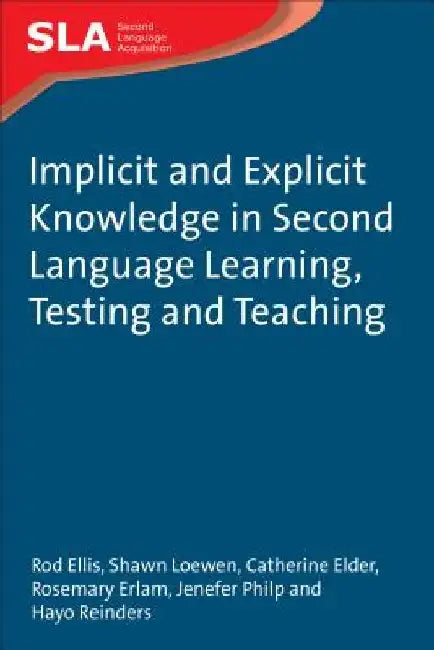 Implicit and Explicit Knowledge in Second Language Learning, Testing and Teaching by Rod Ellis