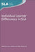 Individual Learner Differences in SLA, 59 by Janusz Arabski, Adam Wojtaszek