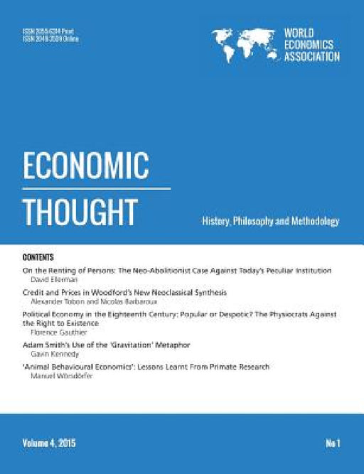 Economic Thought, Vol 4, No 1, 2015 by Wea