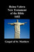 Reina Valera New Testament of the Bible 1602, Book of Matthew (Spanish) by Anonymous