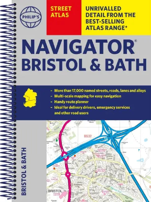 Philip's Street Atlas Navigator Bristol & Bath by Philip's Maps
