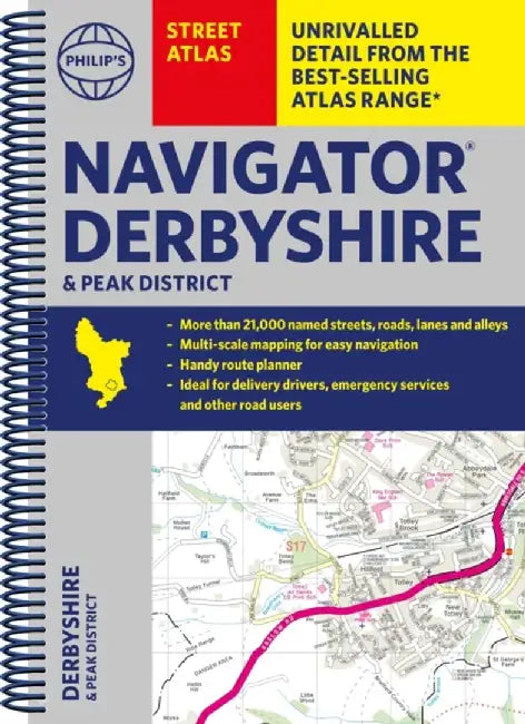 Philip's Navigator Street Atlas Derbyshire and the Peak District by Philip's Maps