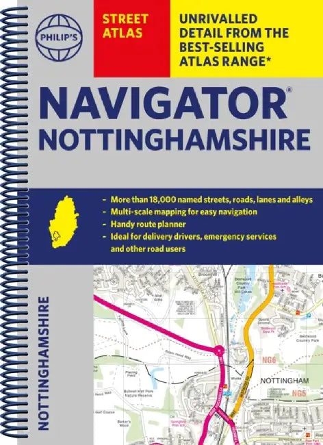 Philip's Navigator Street Atlas Nottinghamshire by Philip's Maps
