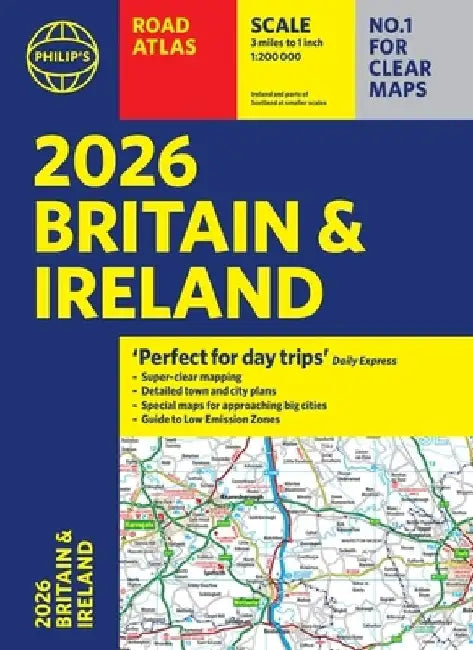 2026 Philip’s Road Atlas Britain & Ireland: (A4 Paperback) by Philip's Maps