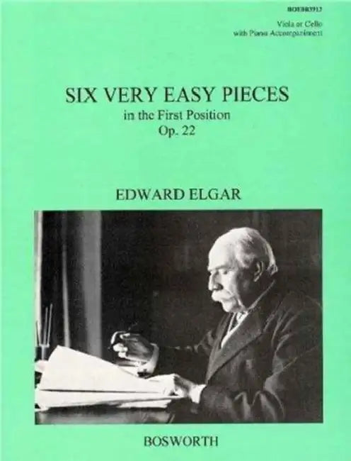 6 Very Easy Pieces Op. 22: Viola (or Cello) and Piano by Edward Elgar