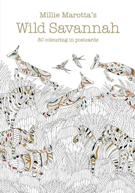 Millie Marotta's Wild Savannah Postcard Book by Millie Marotta