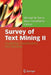 Survey of Text Mining II: Clustering, Classification, and Retrieval by Michael W. Berry