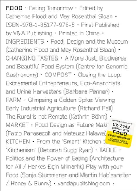 Food: Eating Tomorrow by Catherine Flood