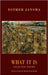 What It Is: Selected Poems by Esther Jansma, Francis R. Jones