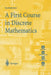 A First Course in Discrete Mathematics by Ian Anderson