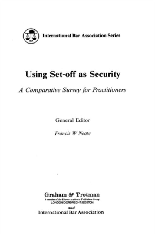 Using Set-Off as Security by Neate