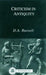Criticism in Antiquity by D. a. Russell