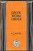 Greek Word Order by Kenneth J. Dover