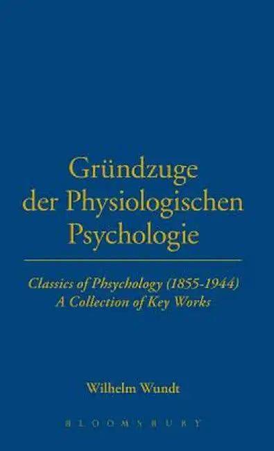 Grundzuge Der Phsysiologischen by Wilhelm Wundt