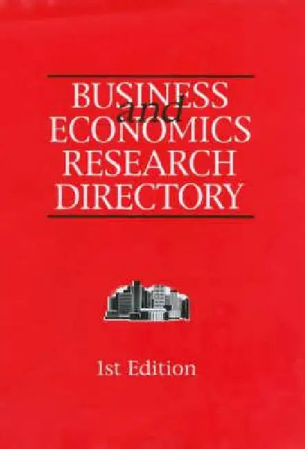 Business and Economics Research Directory by Europa Publications