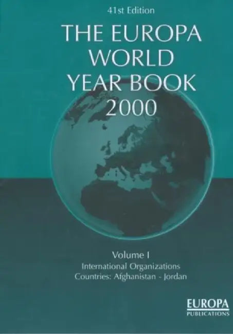 The Europa World Year Book 2000 by Madeleine Arnot