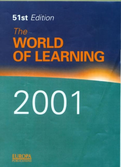 The World Of Learning 2001  by John Stoltenberg