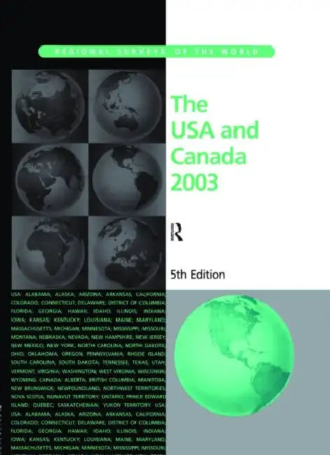 The USA and Canada 2003 by Europa Publications