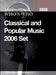 International Who's Who in Classical/Popular Music 2006 Set by Europa Publications
