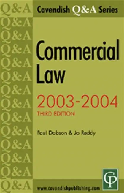 Commercial Law Q&A by Paul Dobson/K.J. Reddy