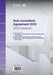 Riba Sub-Consultant Agreement 2010 (2012 Revision) Pack of 10 by Riba