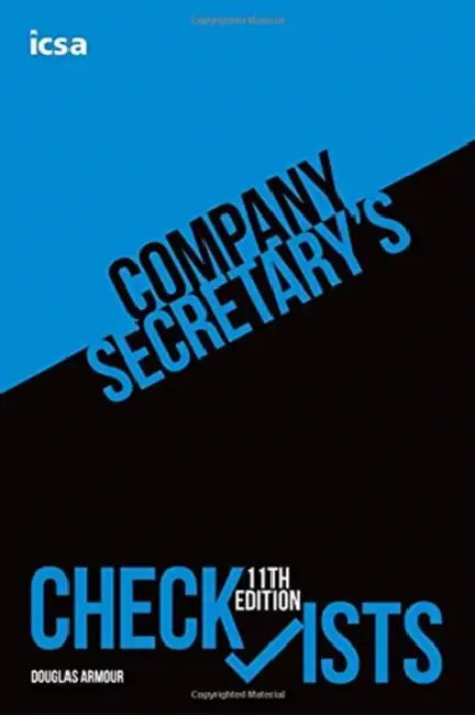 Company Secretary's Checklists, 11th edition by Douglas Armour