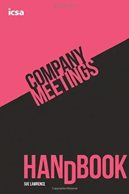 Company Meetings Handbook by Sue Lawrence