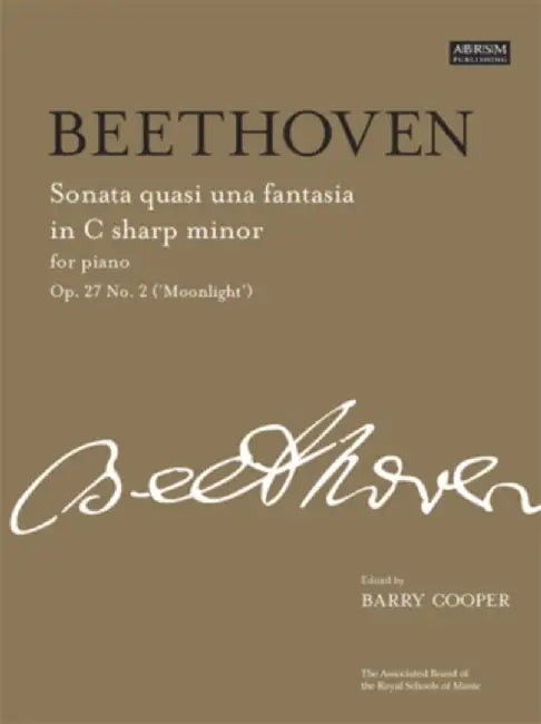 Sonata quasi una fantasia in C sharp minor, Op. 27 No. 2 ('Moonlight')