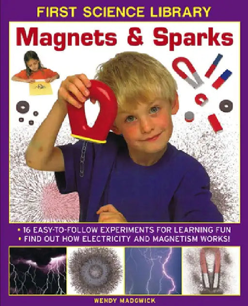 Magnets & Sparks: 16 Easy-To Follow Experiments for Learning Fun: Find Out How Electricity and Magnetism Work! by Wendy Madgwick