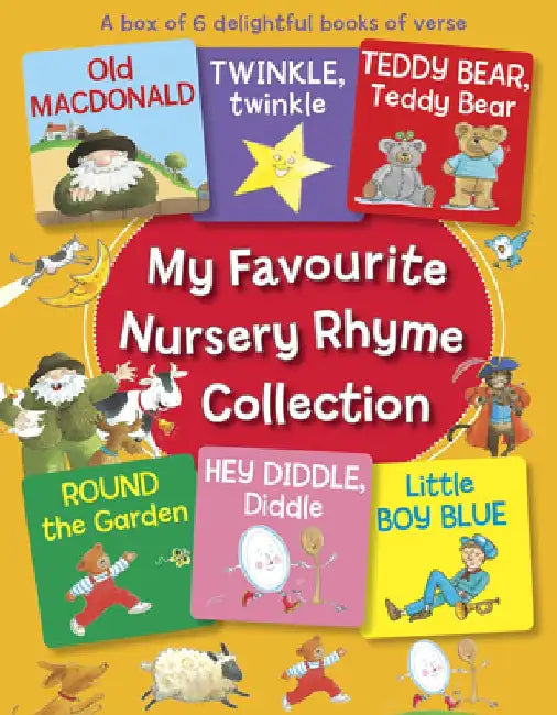 My Favourite Nursery Rhyme Collection: A Box of Six Delightful Books of Verse by Jan Lewis