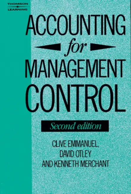 Accounting for Management Control by Emmanuel, Clive Emmanuel, David Otley