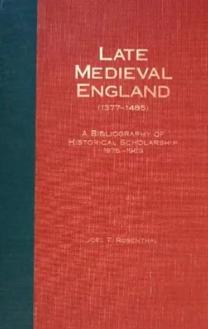 Late Medieval England Part One Hb by Joel T. Rosenthal