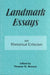 Landmark Essays on Rhetorical Criticism by Thomas W.Benson