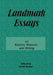 Landmark Essays on Bakhtin, Rhetoric, and Writing by Frank Farmer