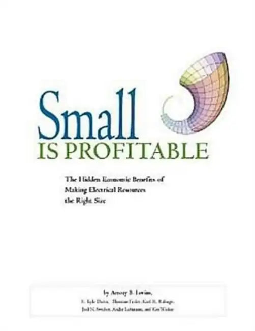 Small is Profitable: The Hidden Economic Benefits of Making Electrical Resources the Right Size by Amory B. Lovins