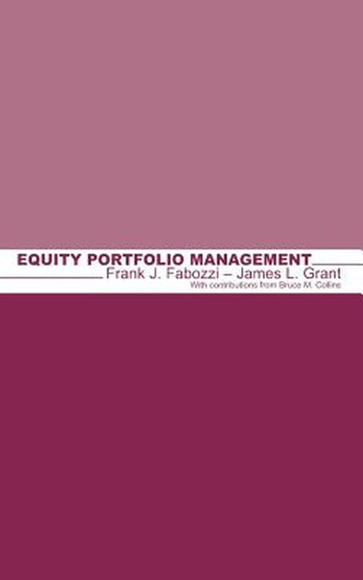 Equity Portfolio Management by Frank J. Fabozzi