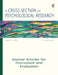 A Cross Section of Psychological Research: Journal Articles for Discussion and Evaluation by Andrea K. Milinki